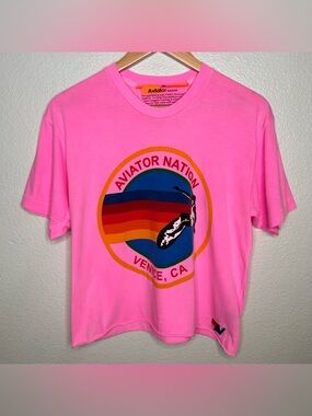 Aviator Nation Venice Tee pink medium